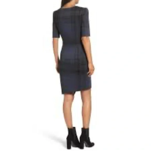 Betsey Johnson Black, grey and Blue Midi Dress - Picture 2 of 7